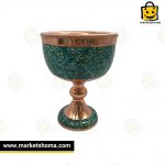 ظرف میوه(فیروزه کوبی روی مس) fc3003