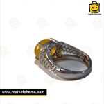 انگشتر عقیق شرف الشمس با رکاب نقره ng0203-3